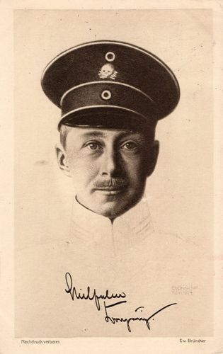 Wilhelm Kronprinz - Original Postkarte Kaiserreich WK1