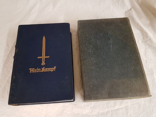 Mein Kampf Adolf Hitler Jubiläums Ausgabe 1939 zum 50. Geburtstag AH mit Schuber