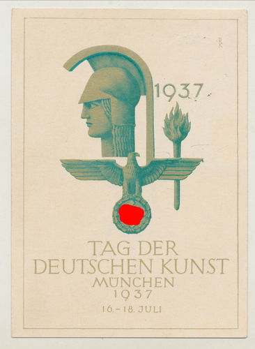 HDK Haus der deutschen Kunst München 1937 - Original Postkarte 3. Reich