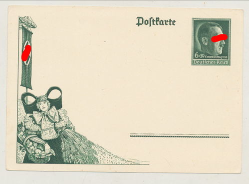 Erntedanktag 1938 Adolf Hitler - Original Postkarte 3. Reich