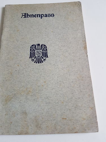 Ahnenpass Deutsches Reich Eintragungen Augsburg Dachau und diverse 3. Reich