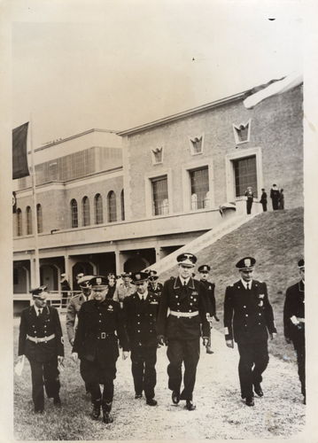 Presse Foto Reichsminister Darre in Italien Mantua Parma Cremore am Po 1940