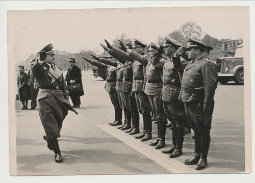 Presse Foto Reichsgesundheitsminister Dr Conti in Berlin Bereitschafts Lazarett DRK Rotes Kreuz 1940