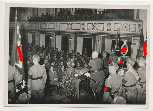 Presse Foto Stabschef der SA Wilhelm Schepmann in Wien 1943 NSDAP