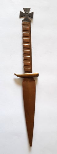 Brieföffner aus Granate Kartusche gefertigt WK1 1914/1918 Grabenarbeit Messer Form