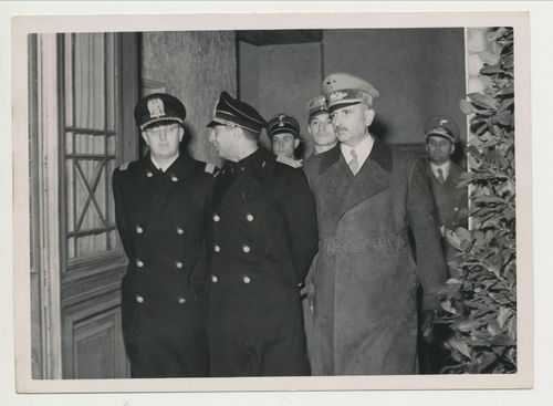 Presse Foto Berlin mit Minister Bottai Italien mit Reichsminister Rust 1942