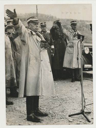 Presse Foto Grossdeutscher Bergmeisterschaft Korpsführer Hühnlein 3. Reich