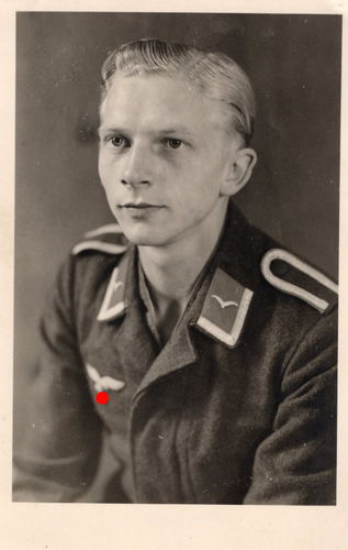 Portrait Foto Wehrmacht Luftwaffe Unteroffizier Kriegs Weihnacht 1943