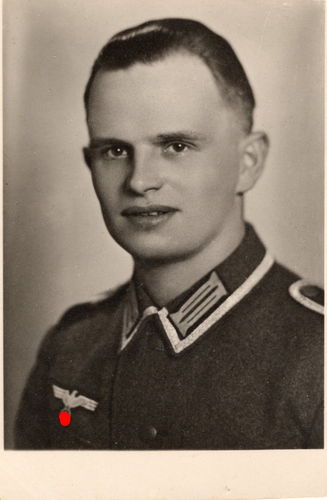 Portrait Foto Wehrmacht Unteroffizier gefallen 1941 in Russland