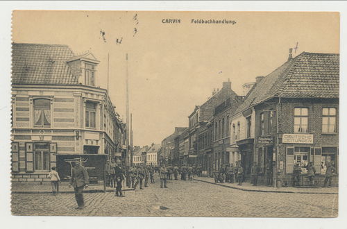 Carvin Feldbuchhandlung Feldpost Karte Postkarte von 1917 Sturmabteilung