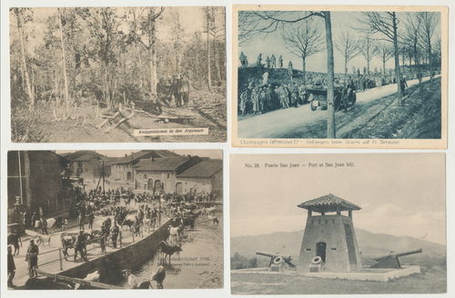 Patriotsche Postkarten 4 deutsche militärische Karten 1900 - 1918