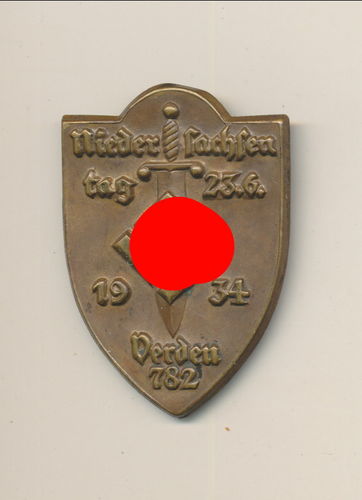 Niedersachsen - Tag Abzeichen 1934 Verden 782