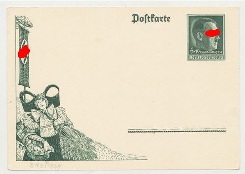 Erntedanktag 1938 - Original Postkarte 3. Reich