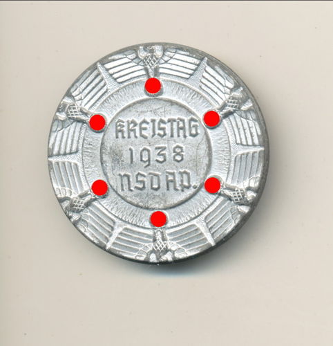 NSDAP Kreistag Abzeichen 1938