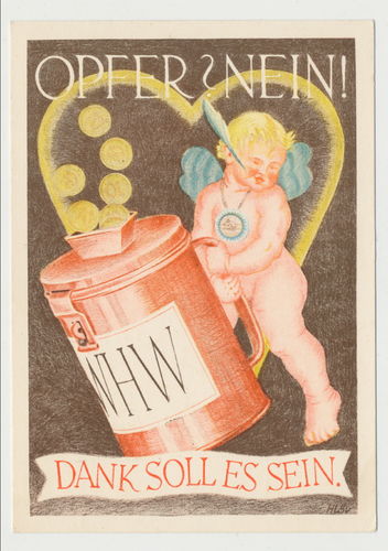 WHW Gaustrassensammlung im Traditiongs Gau 1938/39 mit Poststempel München - Original Postkarte
