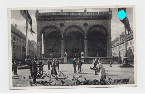 München Feldherrnhalle - Original Postkarte 3. Reich