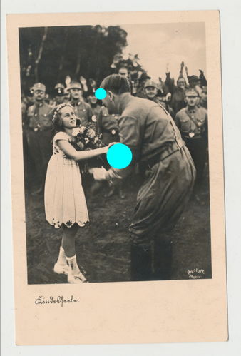 Adolf Hitler mit Kind - Original Postkarte 3. Reich
