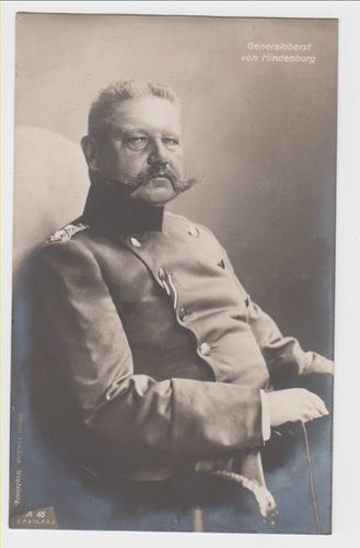 Generaloberst von Hindenburg - Original Postkarte Kaiserreich von 1914