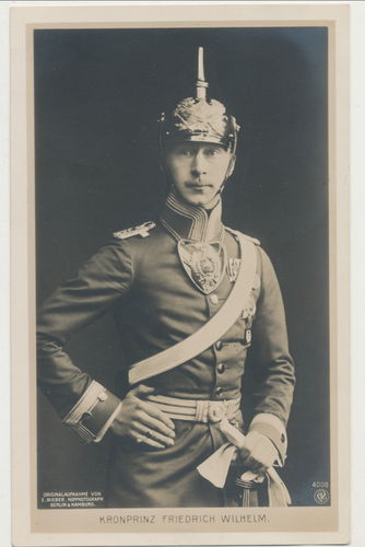 Kronprinz Friedrich Wilhelm - Original Postkarte Kaiserreich