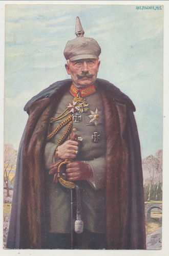 Kaiser Wilhelm II.- Original Postkarte Kaiserreich Poststempel von 1915