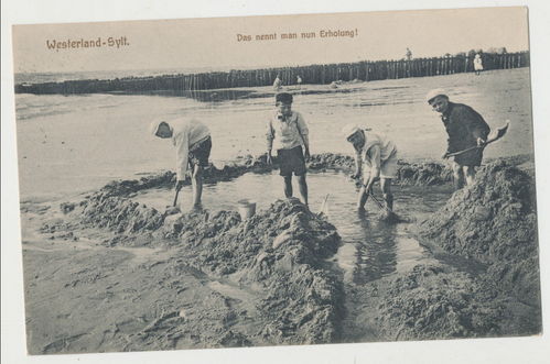 Westerland - Sylt Strand - Original Postkarte Poststempel Deutsches Reich um 1911