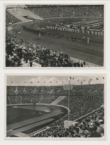 Olympiade Olympische Spiele 1936 in Berlin - 2 Original Postkarten 3. Reich