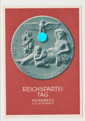 Reichsparteitag der NSDAP Nürnberg 1939 - Original Postkarte Festpostkarte 3. Reich