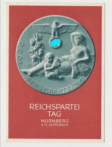 Reichsparteitag der NSDAP Nürnberg 1939 - Original Postkarte Festpostkarte 3. Reich