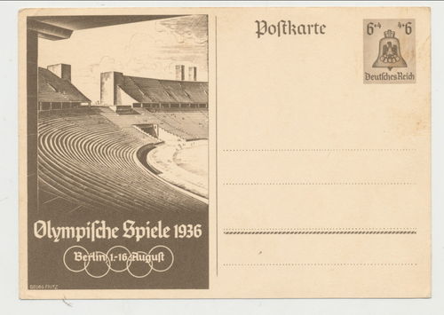 Olympiade Olympische Spiele 1936 Berlin - Original Postkarte 3. Reich