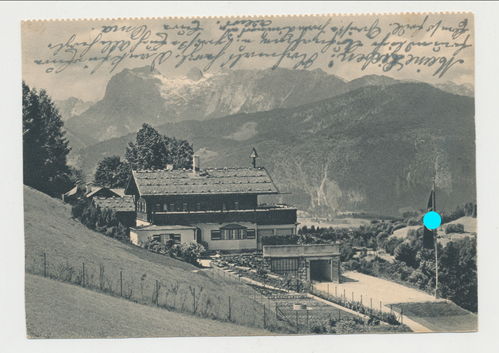 Berghof Haus Wachenfeld Hitler Haus Obersalzberg Berchtesgaden Original Postkarte 3. Reich