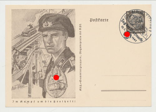 Panzer - Im Kampf um die Freiheit - Original Postkarte von 1941