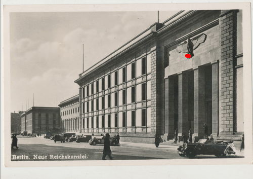 Berlin neue Reichskanzlei - Original Postkarte mit Poststempel datiert 1942