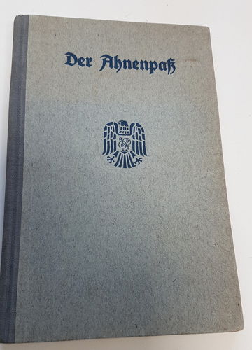 Ahnenpass Deutsches Reich - 3. Reich Bereich Hannover Ilse Tappert