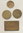 Set von 4 Stück Sport Ruder / Tanz / Tennis Abzeichen Medaillen Bronze um 1930