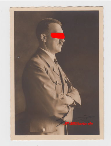ORIGINAL Unterschrift Autogram Adolf Hitler auf Photo Hoffmann Postkarte 3. Reich Wien von 1936