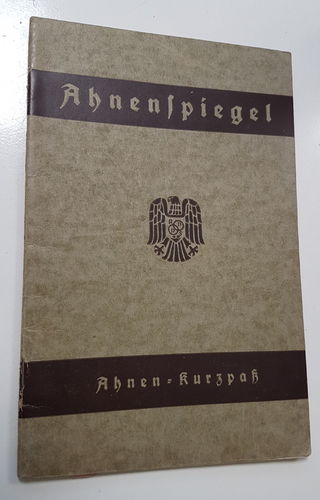 Ahnenpass Ahnenspiegel Siegert Stockheim Büdingen Ober - Hessen 3. Reich