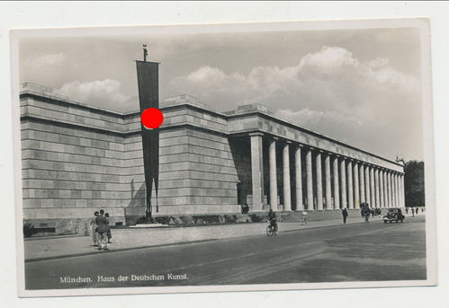 München Haus der deutschen Kunst - Original Postkarte 3. Reich