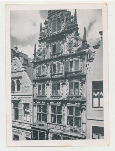 Bremen das 1618 erbaute Essig Haus - Original Postkarte von 1941