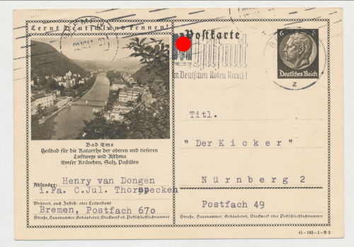 Bad Ems Heilbad - Original Postkarte von 1941