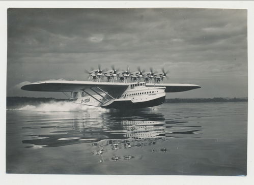 Wasserflugzeug Flugboot Dornier 6 - motorig - grosses Original Foto 3. Reich