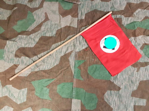 Kleine NSDAP Fahne Fähnchen mit Holzstock 3. Reich