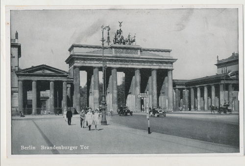 Berlin Brandenburger Tor - Original Postkarte 3. Reich