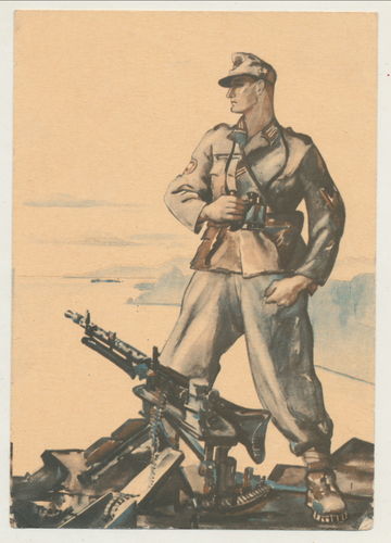 Feldpost Karte Gebirgsjäger Rgt 137 Oberleutnant Hermann Rieger von 1940 Norwegen