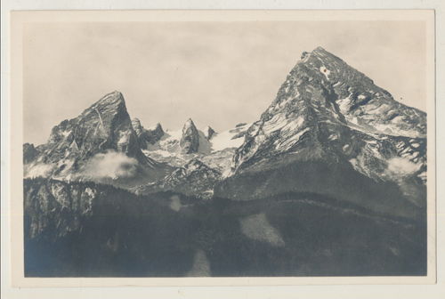 Der Watzmann bei Berchtesgaden - Original Postkarte 3. Reich