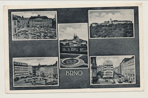 BRNO / Brünn Ceskoslovensko - Original Postkarte 3. Reich 1939 Tschechei CZ