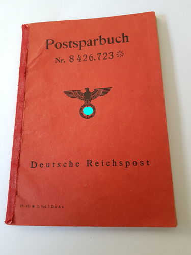 Postsparbuch Sparbuch 3. Reich