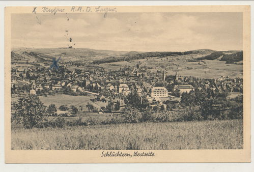 RAD Lager Schlüchtern Reichsarbeitsdienst - Original Postkarte 3. Reich