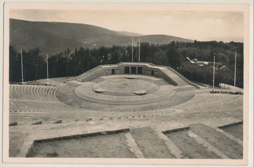 Deutschland Feierstätte Heiliger Berg bei Heidelberg - Original Postkarte von 1942