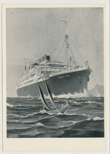 Zweischrauben Motor Schiff " General Osorio " Postkarte Hamburg Südamerikanische Dampfschiff Ges.