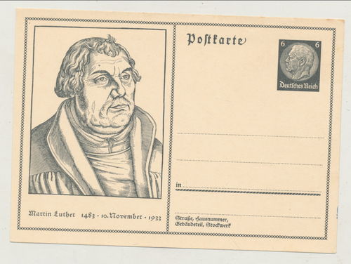 Martin Luther - Original Postkarte 3. Reich